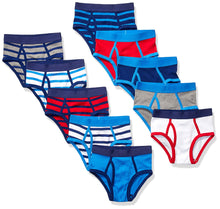 Carica l'immagine nel visualizzatore di Gallery, Amazon Essentials 10-Pack Underwear Brief, Sharks And Stripes, Medium - Ilgrandebazar