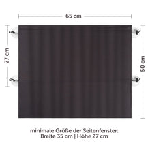 Carica l'immagine nel visualizzatore di Gallery, Parasole da Auto per Bambini con Funzione di Tendina e Ventose | nero - Ilgrandebazar