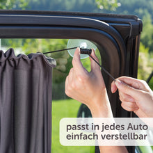 Carica l'immagine nel visualizzatore di Gallery, Parasole da Auto per Bambini con Funzione di Tendina e Ventose | nero - Ilgrandebazar