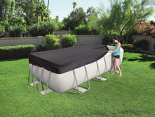 Carica l'immagine nel visualizzatore di Gallery, bestway- Flowclear PVC-Abdeckplane 396x185 cm, Grau, für Power Multicolore