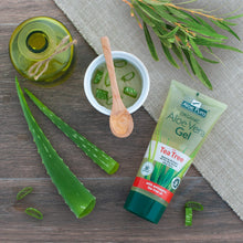 Carica l'immagine nel visualizzatore di Gallery, Aloe Pura Vera Gel Corpo con Tea Tree, 200 ml 200 ml, Verde - Ilgrandebazar