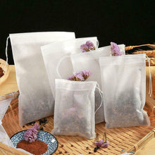 Carica l'immagine nel visualizzatore di Gallery, 100Pcs/Lot Teabags Empty Scented Tea Bags With String Heal Seal Filter Paper for Herb Loose Tea Tools