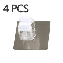 Carica l'immagine nel visualizzatore di Gallery, 2/4pcs Adhesive Multi-Purpose Hooks Wall Mounted Mop Organizer Holder RackBrush Broom Hanger Hook Kitchen bathroom Strong Hooks