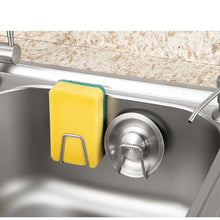 Carica l'immagine nel visualizzatore di Gallery, Kitchen Stainless Steel Sink Sponges Holder Self Adhesive Drain Drying Rack Kitchen Wall Hooks Accessories Storage Organizer