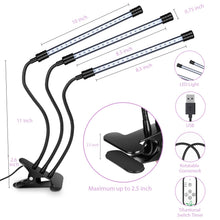 Carica l'immagine nel visualizzatore di Gallery, LED Grow Light USB Phyto Lamp Full Spectrum 4 Head Grow Tent Complete Kit Phytolamp for Plants Seedlings Flowers Indoor Grow Box