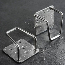Carica l'immagine nel visualizzatore di Gallery, Kitchen Stainless Steel Sink Sponges Holder Self Adhesive Drain Drying Rack Kitchen Wall Hooks Accessories Storage Organizer