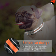 Carica l'immagine nel visualizzatore di Gallery, Nylon Dog Collar Personalized Pet Collar Engraved ID Tag Nameplate Reflective for Small Medium Large Dogs Pitbull Pug