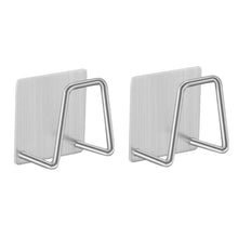 Carica l'immagine nel visualizzatore di Gallery, Kitchen Stainless Steel Sink Sponges Holder Self Adhesive Drain Drying Rack Kitchen Wall Hooks Accessories Storage Organizer