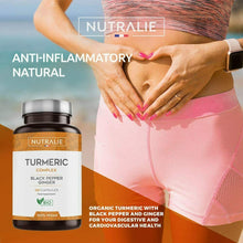 Carica l'immagine nel visualizzatore di Gallery, Curcuma Curcumina Bio con Piperina e Zenzero Biologico | 120 Capsule...