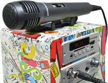Carica l'immagine nel visualizzatore di Gallery, DYNASONIC - Cassa Bluetooth portatile con Karaoke modalità 2 TWS, 2 microfoni