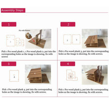 Carica l'immagine nel visualizzatore di Gallery, FOCCTS scrivania organizzatore da tavolo in legno organizer da...