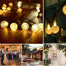 Carica l'immagine nel visualizzatore di Gallery, WOWDSGN Catena Luminosa Solare a LED da Esterno, Lunga 9M, a...