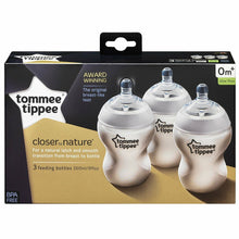 Carica l'immagine nel visualizzatore di Gallery, 3 Biberon Tommee Tippee 42253071 Senza bisfenolo-A (BPA), 3 Pezzi da 260 ml