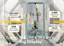 Carica l'immagine nel visualizzatore di Gallery, OUKITEL Smartphone robusto, Y1000 6.08 '' IP68 impermeabile 3600mAh Purple