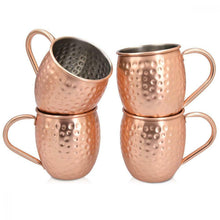Carica l'immagine nel visualizzatore di Gallery, Navaris 4X Boccale per Moscow Mule in Rame - Set 4 Bicchieri da 500ml 4x