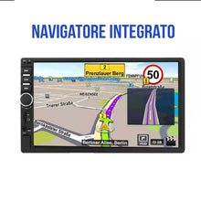 Carica l'immagine nel visualizzatore di Gallery, AUTORADIO CON NAVIGATORE STEREO AUTO 7 POLLICI 2DIN GPS MP5 AUX BLUETOOTH CAMERA