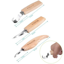 Carica l'immagine nel visualizzatore di Gallery, ETEPON 5pcs Set di Strumenti per Intaglio del Legno Cucchiaio da verde