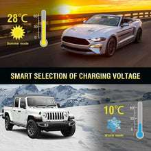 Carica l'immagine nel visualizzatore di Gallery, Caricabatterie per batterie auto da 12 e 24 V, Display LCD, Ricarica rapida 8 A