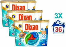 Carica l'immagine nel visualizzatore di Gallery, Dixan Discs Detersivo Lavatrice Capsule, per in Capsule...