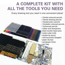 Carica l'immagine nel visualizzatore di Gallery, Professionale Matite Colorate Kit per Schizzo e Disegno Artistico,70 Colori...