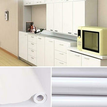 Carica l'immagine nel visualizzatore di Gallery, KINLO Adesivi carta per mobili 0.6M*5M(1 Rotolo) Bianco Nessuna 5M, Bianca