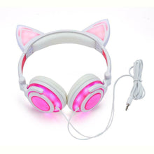 Carica l'immagine nel visualizzatore di Gallery, Limson Cuffie per Bambini con Orecchie di Gatto, Pieghevoli a M, Rosa