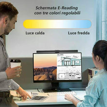 Carica l'immagine nel visualizzatore di Gallery, Lampada da scrivania per lettura e monitor, Ufficio e tavolo, 6 livelli, USB
