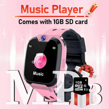 Carica l'immagine nel visualizzatore di Gallery, Smartwatch Telefono per Bambini con Lettore Musicale 1GB SD Card...
