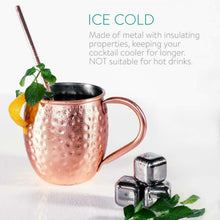 Carica l'immagine nel visualizzatore di Gallery, Navaris 4X Boccale per Moscow Mule in Rame - Set 4 Bicchieri da 500ml 4x