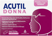 Carica l'immagine nel visualizzatore di Gallery, Acutil Donna, Integratore Multivitaminico Alimentare per Donna con Ferro,...