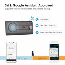 Carica l'immagine nel visualizzatore di Gallery, Kit Vivavoce Bluetooth per Auto, Siri e a Google Assistant, Auto Accensione