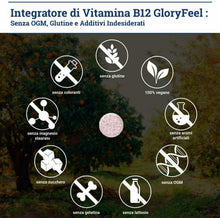 Carica l'immagine nel visualizzatore di Gallery, Vitamina B12 1000 µg Metilcobalamina, 200 Compresse Orosolubili, di Gloryfeel