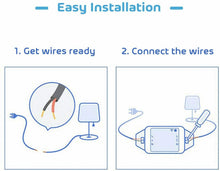 Carica l'immagine nel visualizzatore di Gallery, 2 x Interruttore Smart Wi-Fi universale, Telecomando intelligente, Senza HUB