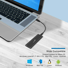 Carica l'immagine nel visualizzatore di Gallery, Yehua M.2 NVME SSD adattatore USB 3.1 Gen 2 a PCI-e m-Key Solid State...