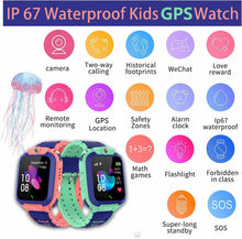 Carica l'immagine nel visualizzatore di Gallery, Winnes GPS Orologio Smartwatch per bambini, impermeabile, con verde