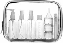 Carica l'immagine nel visualizzatore di Gallery, Set da viaggio con contenitori per cosmetici lozioni creme da 100 ml, 10 pezzi