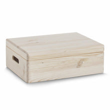 Carica l'immagine nel visualizzatore di Gallery, Zeller 13151 Scatola multiuso in legno con coperchio, 40 x 30 x 14 cm