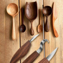 Carica l'immagine nel visualizzatore di Gallery, Set di Strumenti per Intaglio del Legno, Coltello da in Legno Kit 1