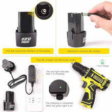 Carica l'immagine nel visualizzatore di Gallery, MKODDE Trapano Avvitatore Batteria 12 V,Avvitatore Elettrico...