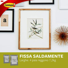 Carica l'immagine nel visualizzatore di Gallery, Strisce adesive per appendere quadri e foto, Doppio attacco a strappo, Command