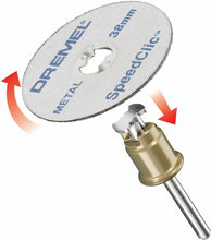 Carica l'immagine nel visualizzatore di Gallery, 5 x Dischi da taglio per metallo Dremel Sc456, Set per mini drill rotativo 38 mm