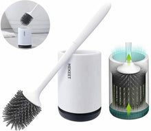 Carica l'immagine nel visualizzatore di Gallery, Set di spazzole per WC in Silicone Morbido, Scopino e Supporto per Toilette