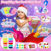 Carica l'immagine nel visualizzatore di Gallery, Kit completo per fare slime in casa, Vari colori glitter perline e personaggi