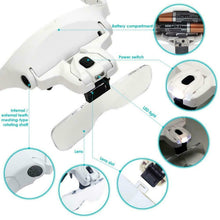 Carica l'immagine nel visualizzatore di Gallery, AUTOPkio Lenti d'ingrandimento, regolabile mani libere Magnifier con 2 White