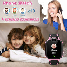Carica l'immagine nel visualizzatore di Gallery, INIUPO Smartwatch per bambini ragazze Gioco telefono Smart Watch Rosa