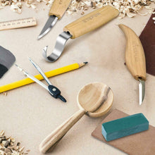 Carica l'immagine nel visualizzatore di Gallery, ETEPON 5pcs Set di Strumenti per Intaglio del Legno Cucchiaio da verde