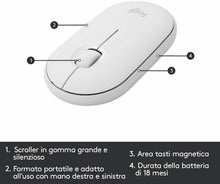 Carica l'immagine nel visualizzatore di Gallery, Kit Tastiera e Mouse Wireless, Layout Italiano QWERTY, Logitech MK470