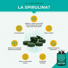 Carica l'immagine nel visualizzatore di Gallery, Nutrimea Spirulina BIO | 540 Compresse Con Proteine Vegetali | Alga It