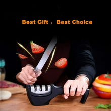 Carica l'immagine nel visualizzatore di Gallery, Utensile professionale affilacoltelli per coltelli da cucina, Affilatura 3 in 1