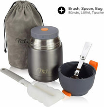 Carica l'immagine nel visualizzatore di Gallery, Scaldavivande elettrico Thermos per cibo, Capacità 450 ml, Grigio, 16 cm